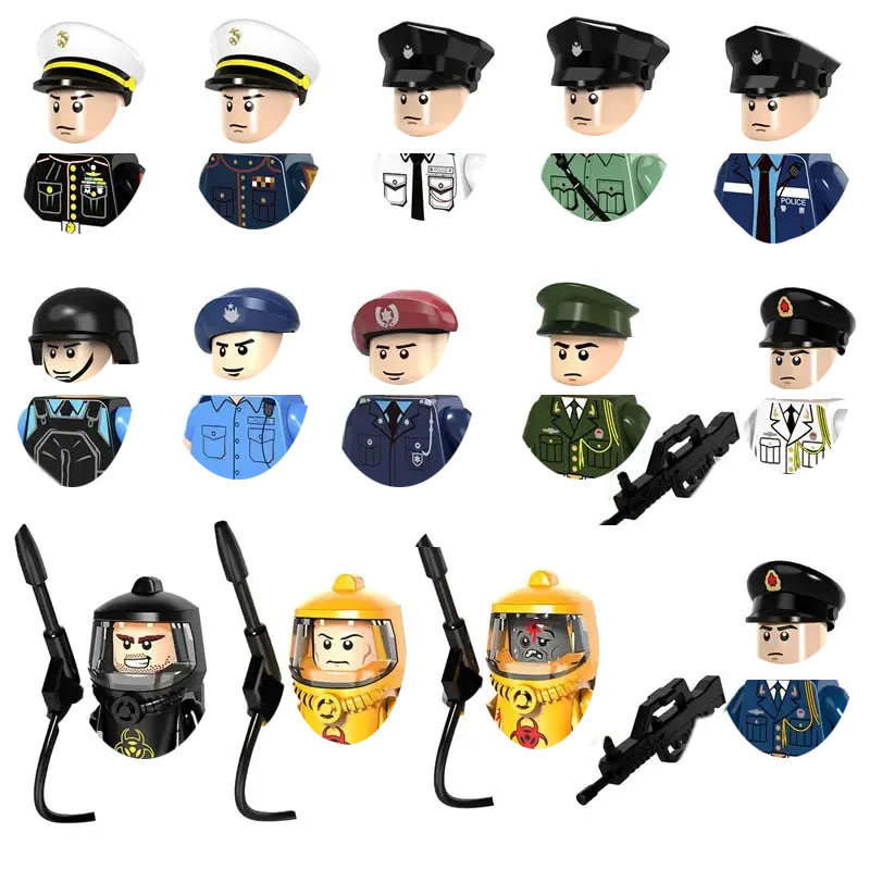 特殊警察都市交通警察ビルディングブロック特殊部隊武器銃器ミニ - Lego Set Creator のレビューと価格