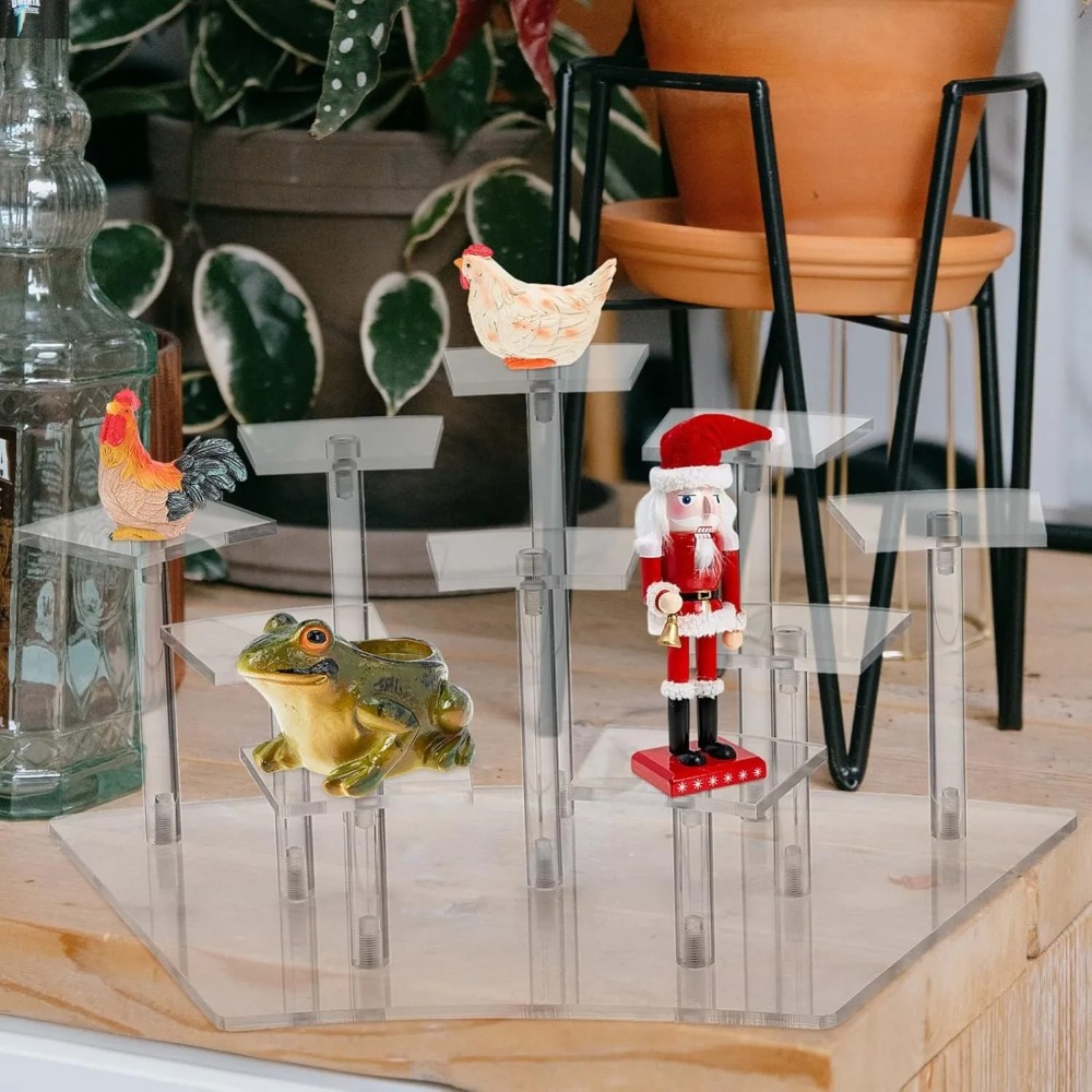 8/10段アクリルディスプレイライザーシェルフ、レイヤードデ - Action Figure Stand のレビューと価格