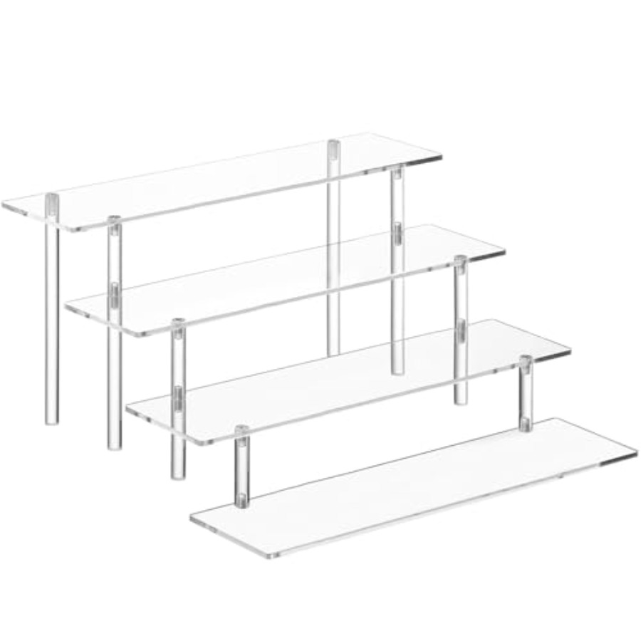 4段アクリル製香水オーガナイザースタンド、香水、コロン、化粧 - Pop Display Shelf のレビューと価格