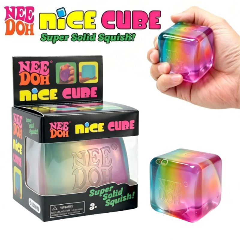 シーリング NeeDoh レインボーキューブ スクイッシー  - Fidget Cube Original のレビューと価格