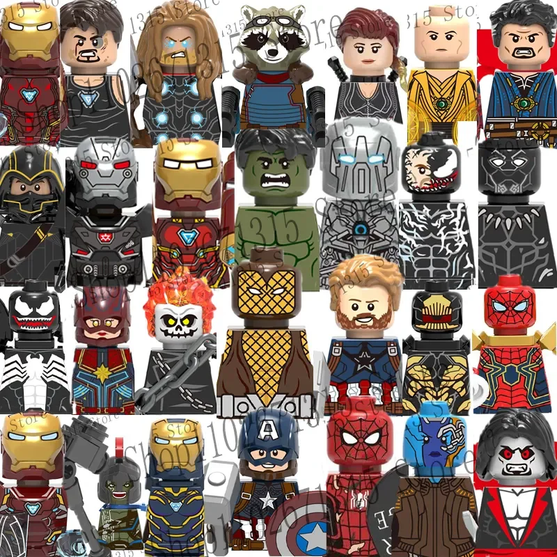 マーベル アベンジャーズ スーパーヒーロー 組み立てブロック - Lego Minifigure Holder のレビューと価格