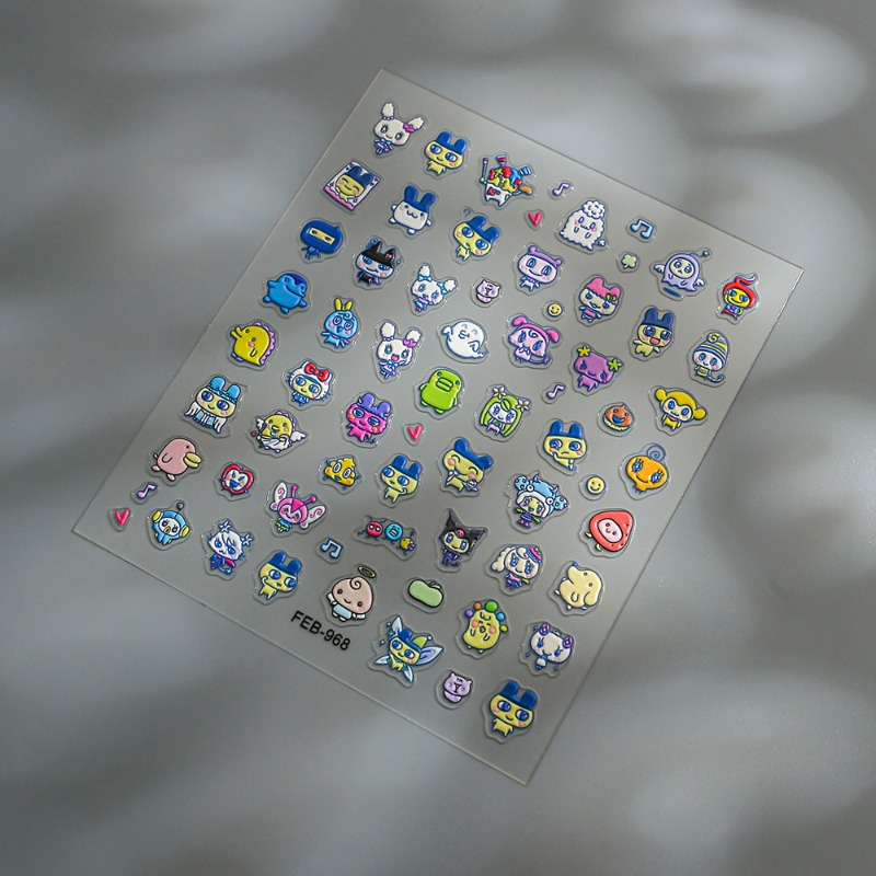 新しい電子ペット ママチ クチパチ 3D レリーフネイルステ - Bandai Model Tamagotchi のレビューと価格